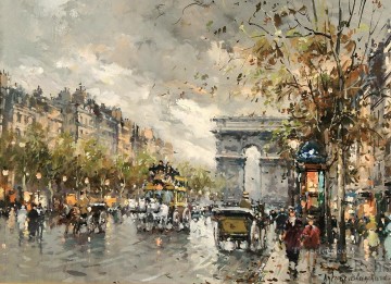 AB champs elysees arc de triomphe 2 Parisian Oil Paintings